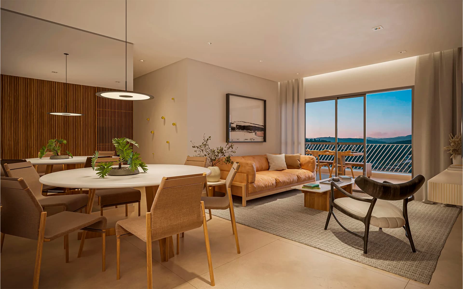 Living | 136m² | 3 suítes